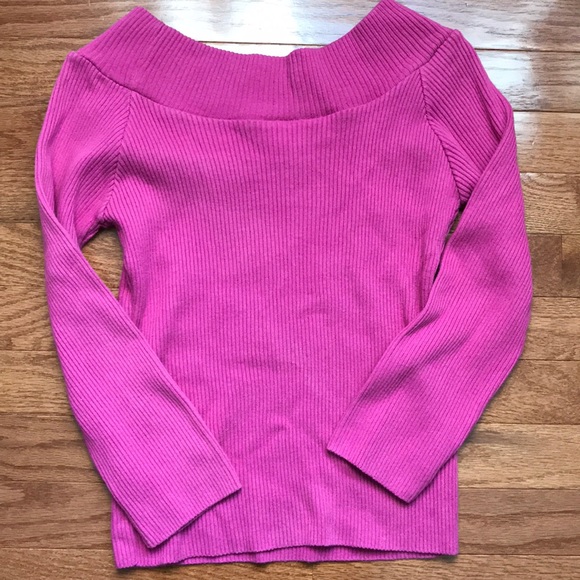 Fuchsia ribbed top - Picture 5 of 12